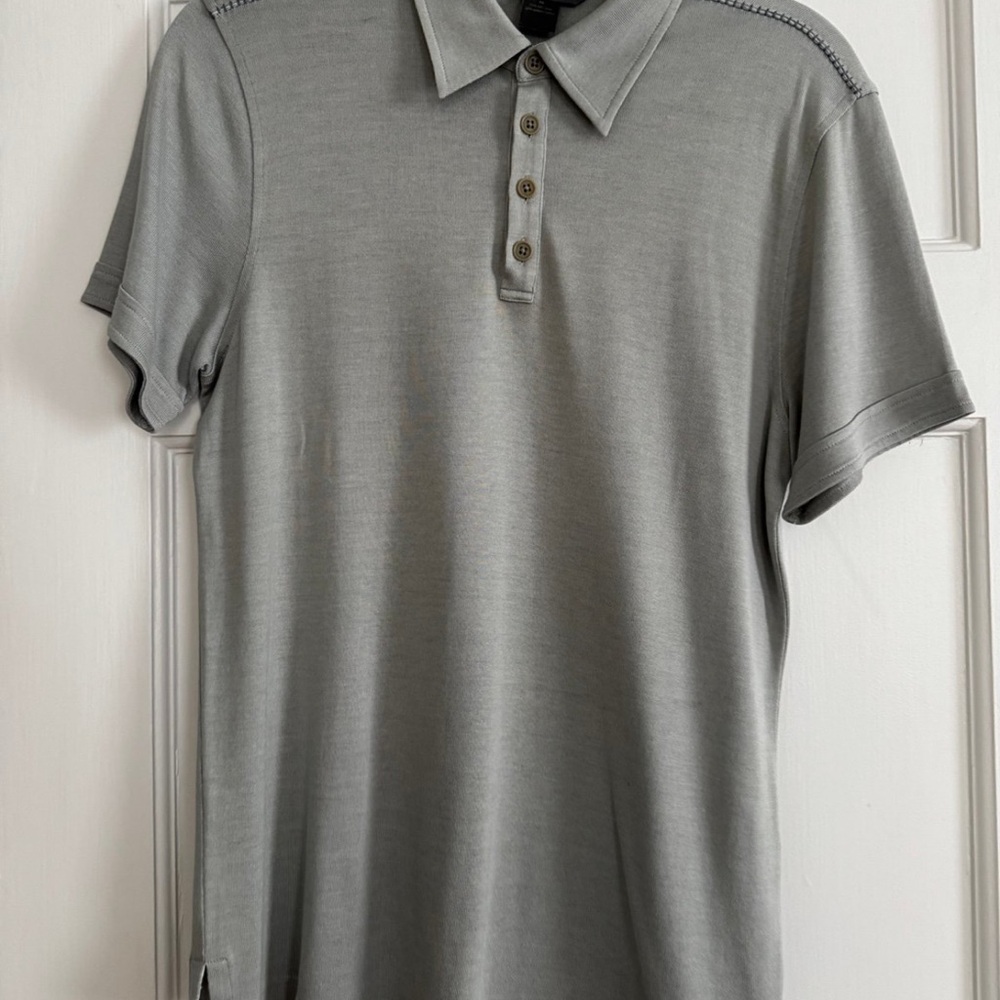 John Varvatos Gray Polo Shirt